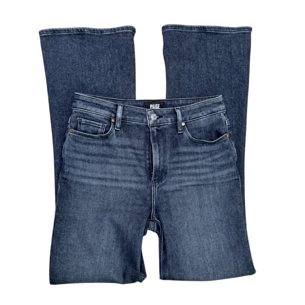 Paige Laurel Canyon High Rise Bootcut Jeans 28 – Ash Black Stretch Denim